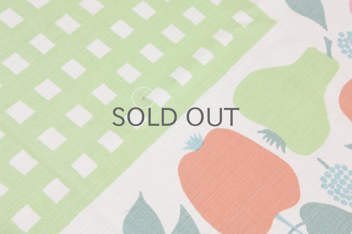 画像3: 北欧ヴィンテージファブリック  テーブルクロス フルーツ マルチカラー (3)