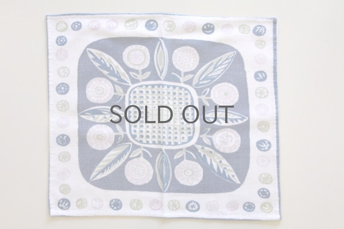 画像2: 北欧ヴィンテージファブリック  小さなクロス グレー (2)