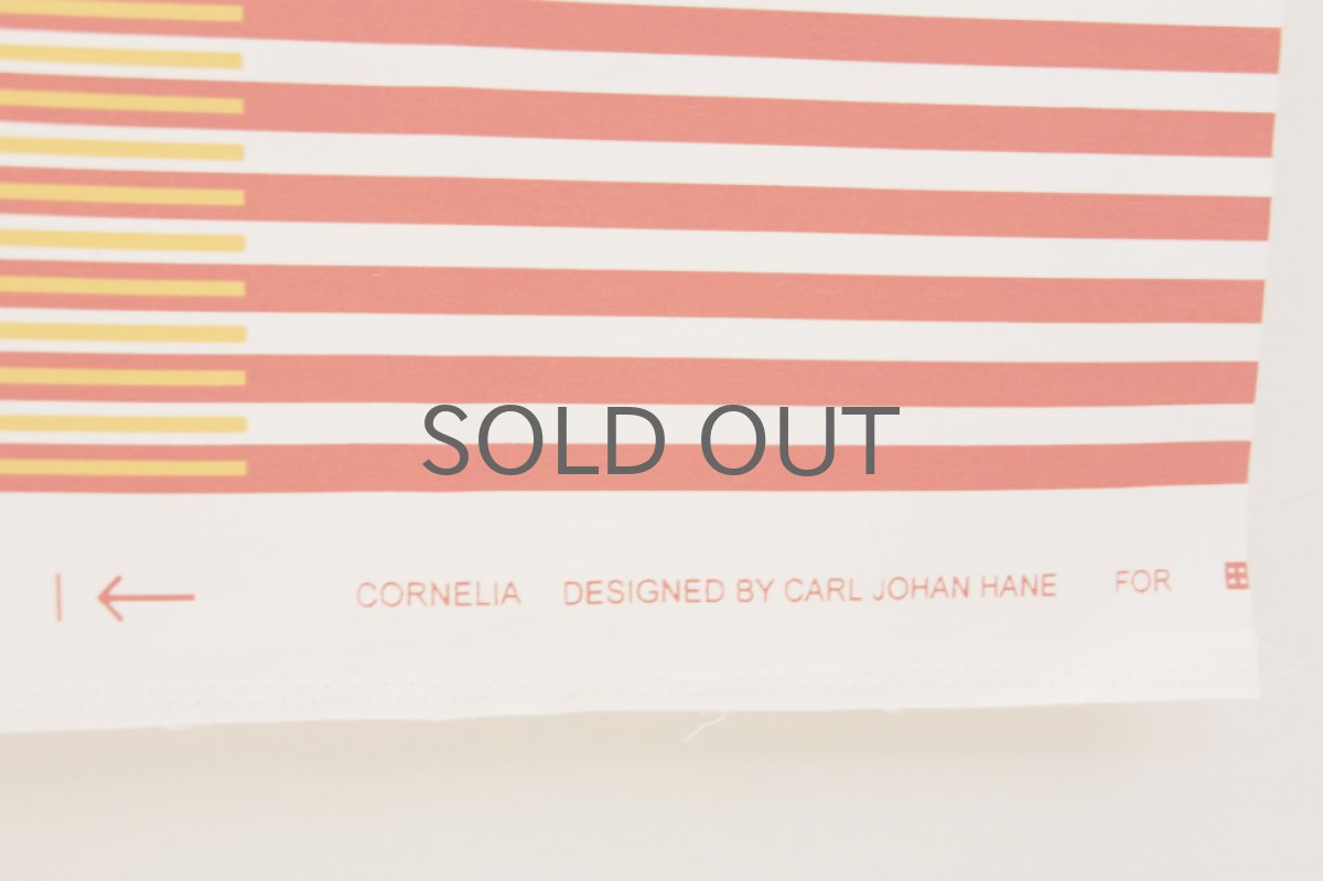 画像3: 北欧ヴィンテージファブリック　 スウェーデン　オレンジ＆レッドストライプ (3)