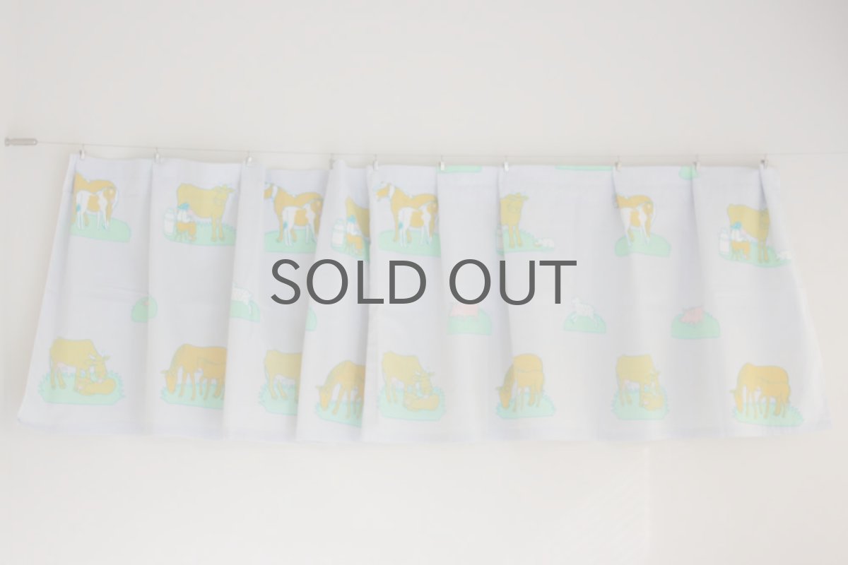 画像4: 北欧雑貨/スウェーデン製/ヴィンテージカフェカーテン キッズ用  (4)