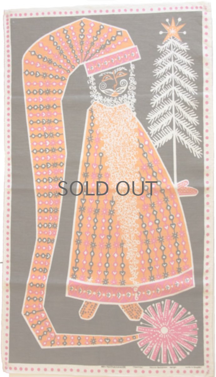 画像2: 北欧雑貨/スウェーデン製ファブリック/クリスマス 妖精トムテ (2)