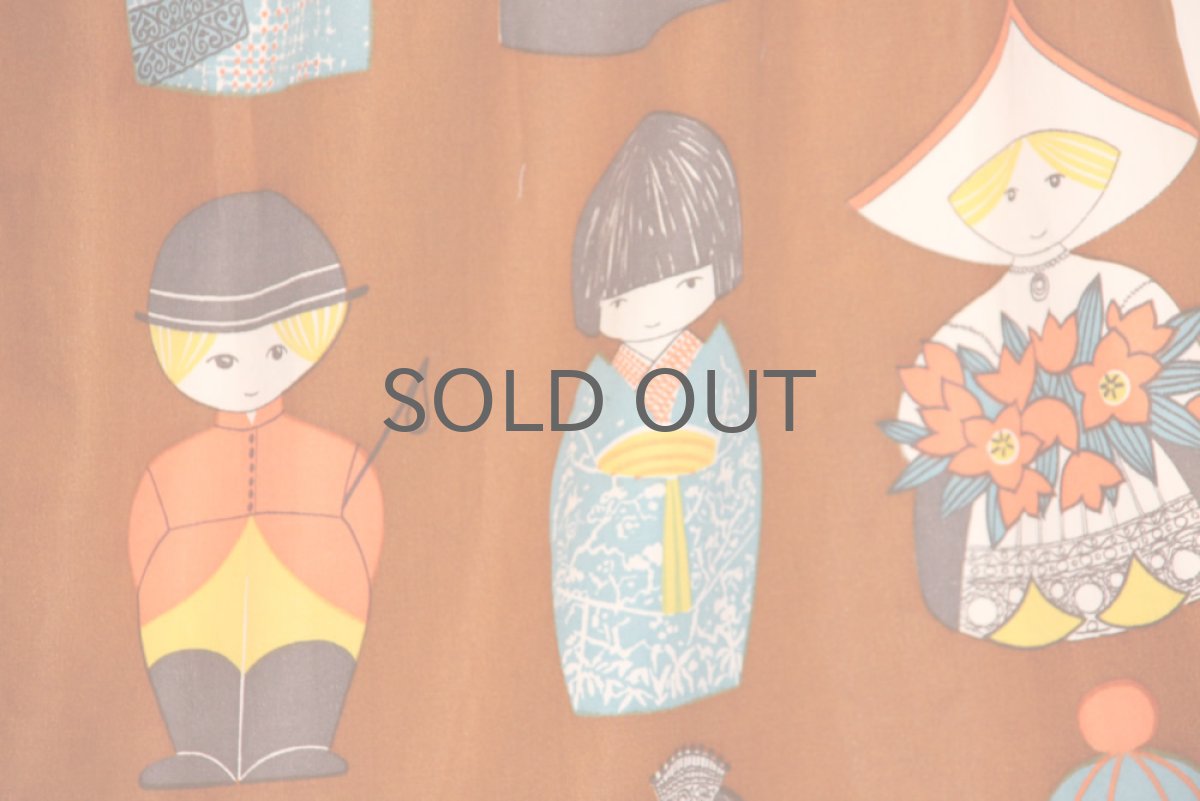 画像3: 北欧雑貨/スウェーデン製ファブリック/エプロン  (3)