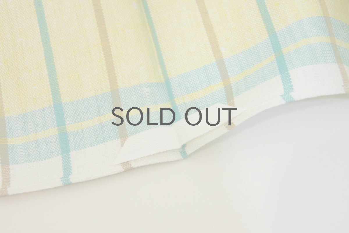 画像3: 北欧ヴィンテージ　デットストック　キッチンタオル　リネン１００％イエロー (3)