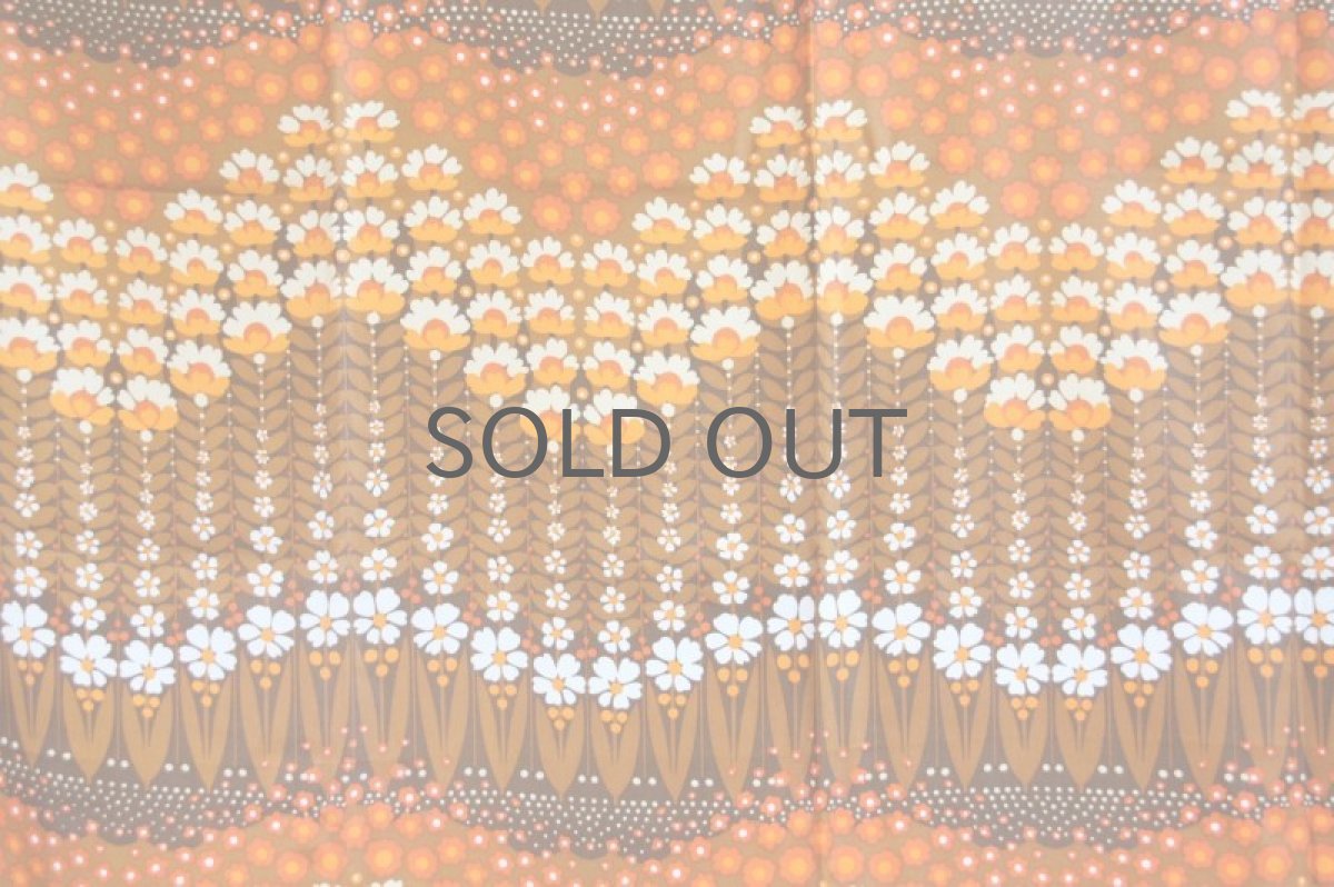 画像3: 北欧ビンテージファブリック/スウェーデン/小花綿サテン/232cm (3)