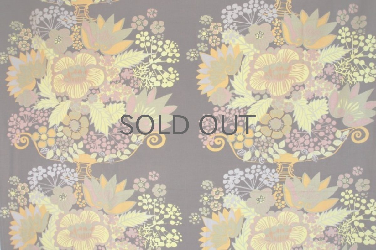 画像3: 北欧ビンテージファブリック/スウェーデン/ヴィンテージファブリック/BORAS /ボロス/ボラス社製/Pompeja/Märta Lena Bjerhagen/イエロー/No.1/200cm (3)