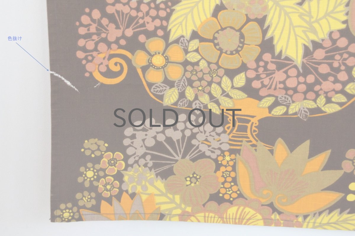 画像4: 北欧ビンテージファブリック/スウェーデン/ヴィンテージファブリック/BORAS /ボロス/ボラス社製/Pompeja/Märta Lena Bjerhagen/イエロー/No.2/200cm (4)