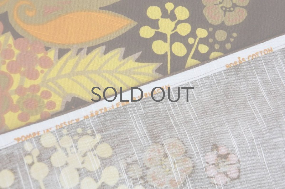 画像5: 北欧ビンテージファブリック/スウェーデン/ヴィンテージファブリック/BORAS /ボロス/ボラス社製/Pompeja/Märta Lena Bjerhagen/イエロー/No.2/200cm (5)