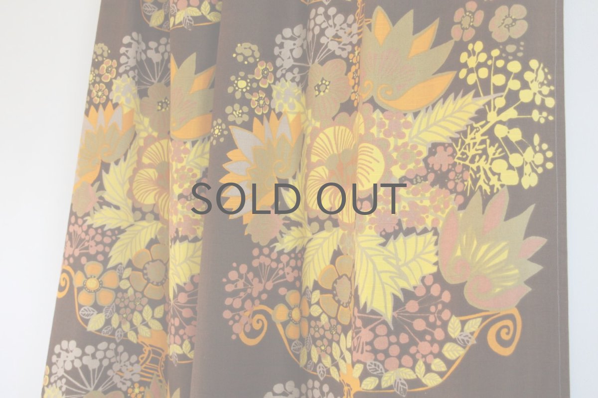 画像4: 北欧ビンテージファブリック/スウェーデン/ヴィンテージファブリック/BORAS /ボロス/ボラス社製/Pompeja/Märta Lena Bjerhagen/イエロー/No.1/200cm (4)