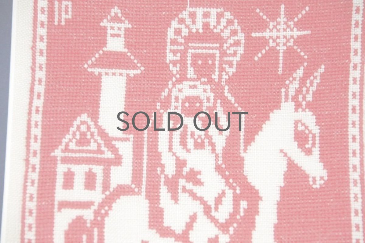 画像2: クリスマス北欧雑貨/スウェーデン/クリスマスクロスステッチ/ハンドメイド/1960年 (2)