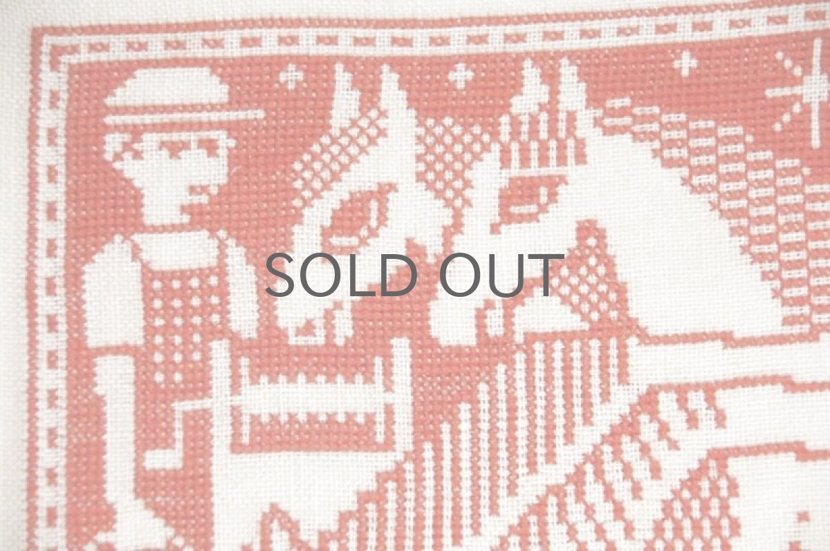 画像2: クリスマス北欧雑貨/スウェーデン/クリスマスクロスステッチ/ハンドメイド/1964年 (2)