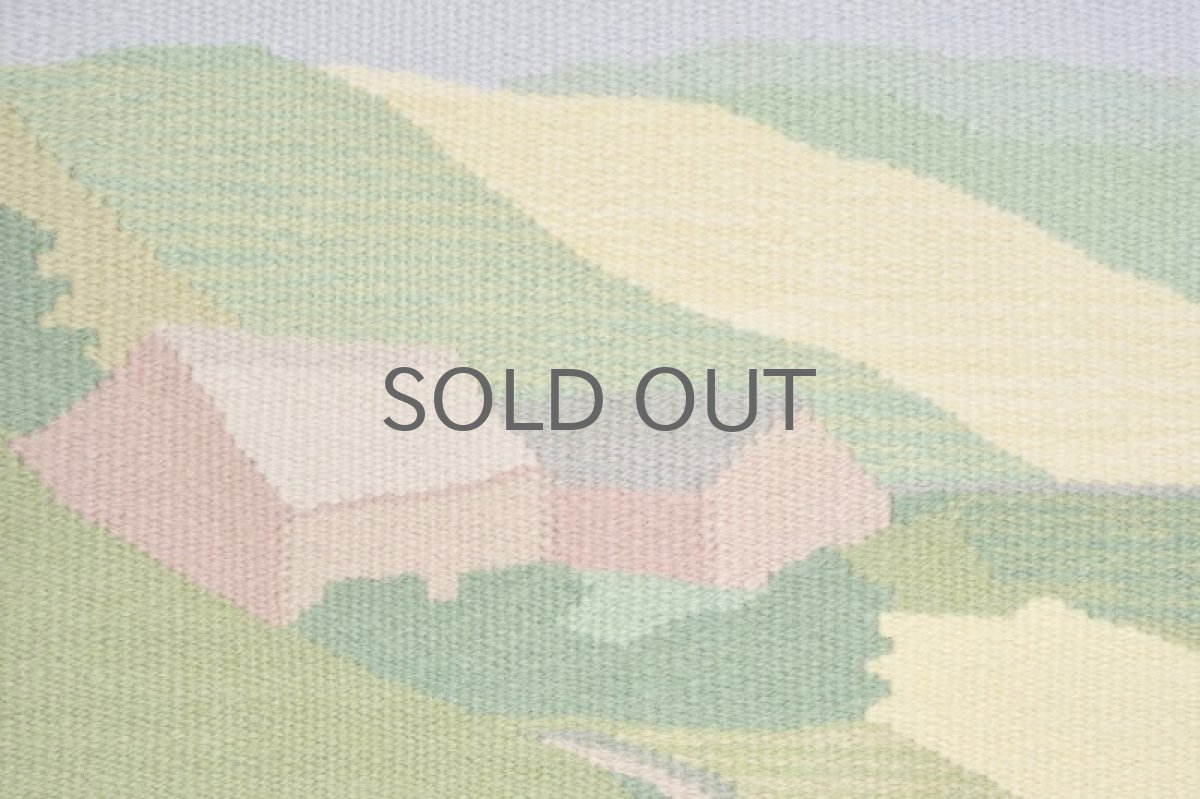 画像2: 北欧ビンテージ/スウェーデン/手織り/フレーム付き/No.1 (2)