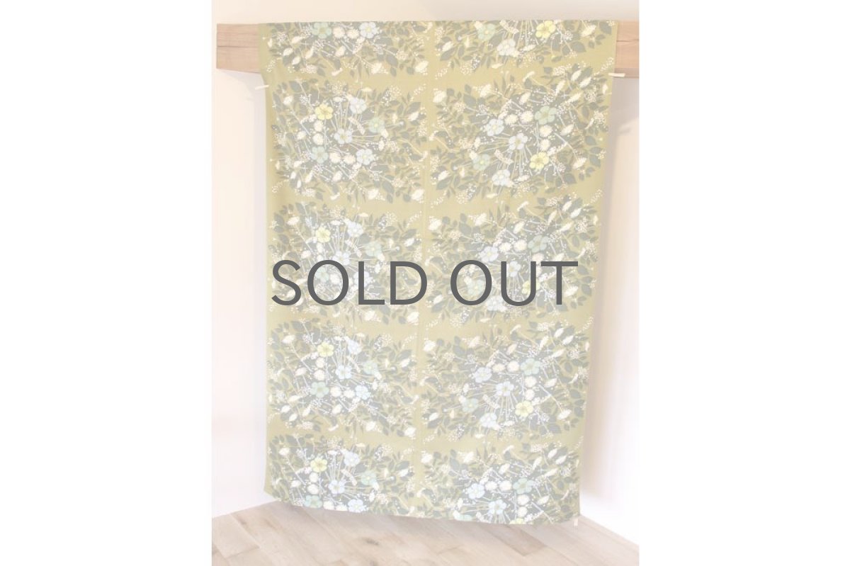 画像2: スウェーデン製/ヴィンテージファブリック BORAS ボロス社製 オリーブグリーン (2)