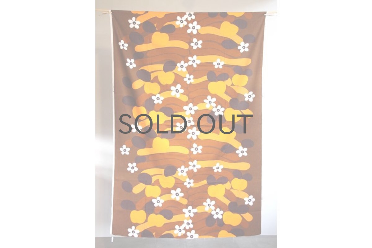 画像2: 北欧フィンランド/ヴィンテージファブリック/Tampella /タンペラ/Markkinat/190cm (2)