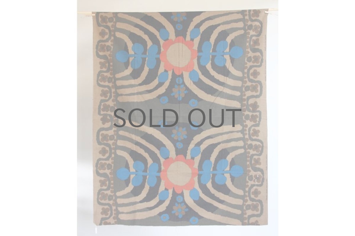 画像2: スウェーデン/ヴィンテージファブリック/BORAS /ボロス/ボラス社製 /Parabeli/Saini Salonen/150cm (2)