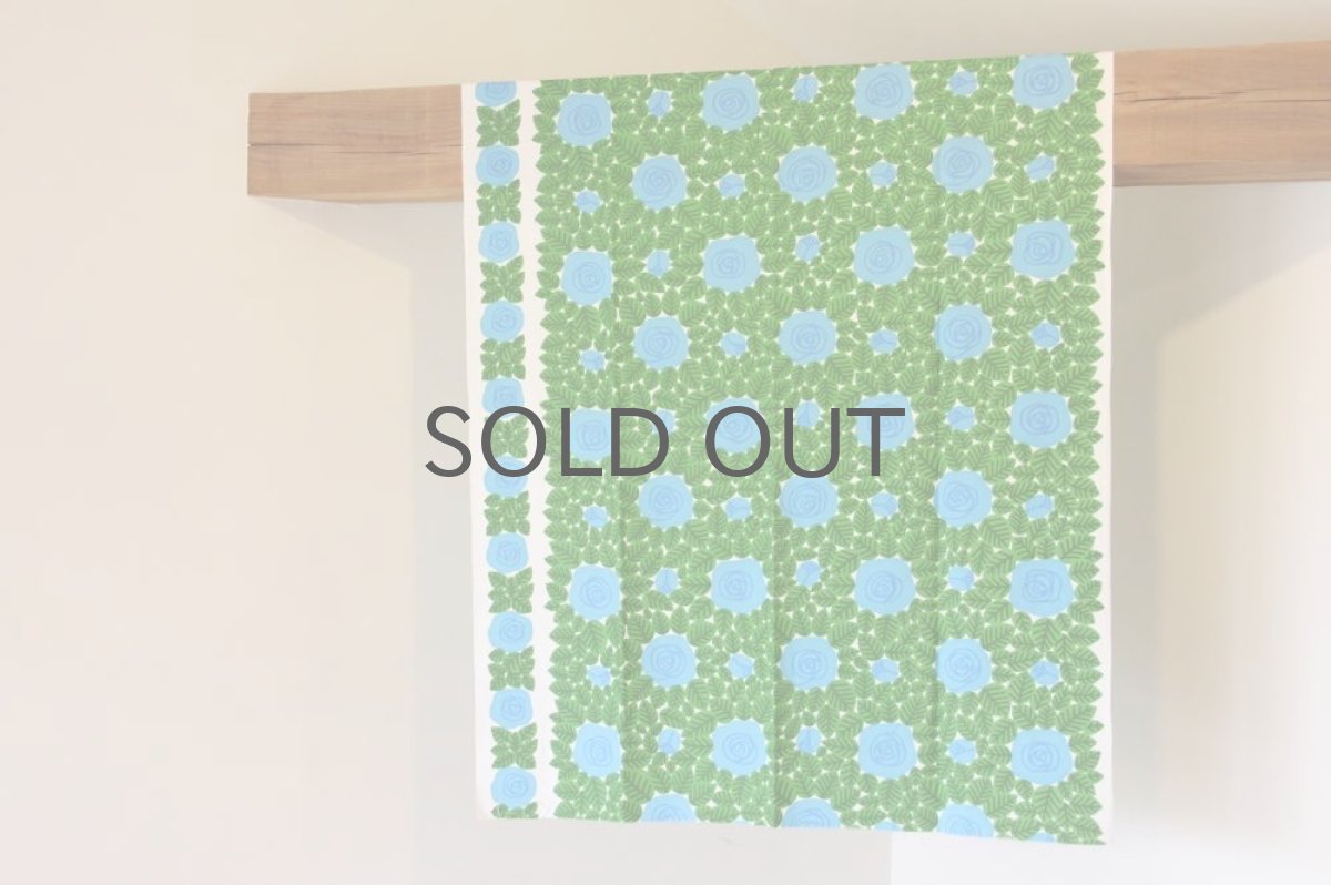 画像3: 北欧ヴィンテージファブリック スウェーデン ブルーバラ (3)