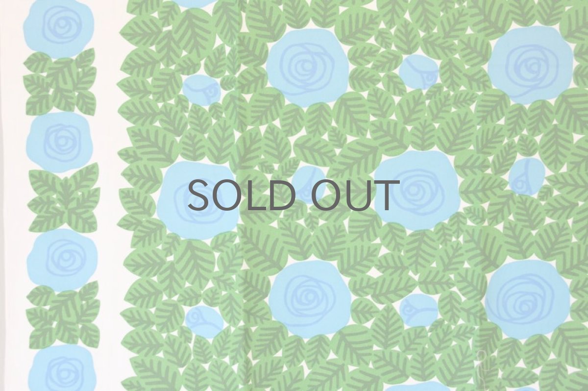 画像2: 北欧ヴィンテージファブリック スウェーデン ブルーバラ (2)