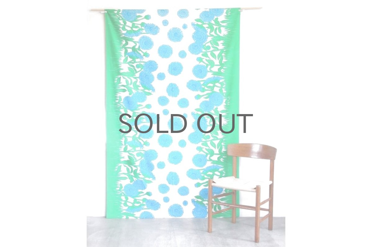 画像4: 北欧ビンテージファブリック/スウェーデン/ブルーダリア (4)