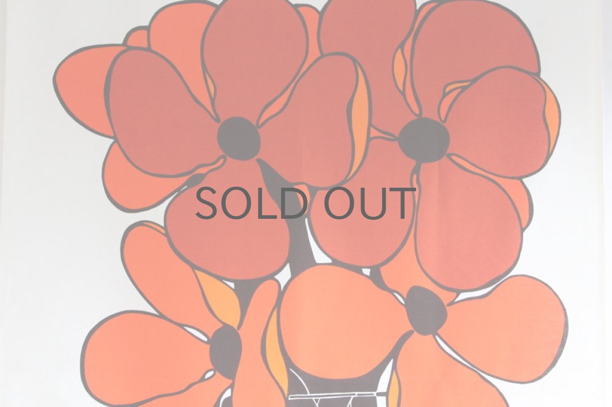 画像2: フィンランド製/ヴィンテージテキスタイル VALLILA1977年ポピー (2)