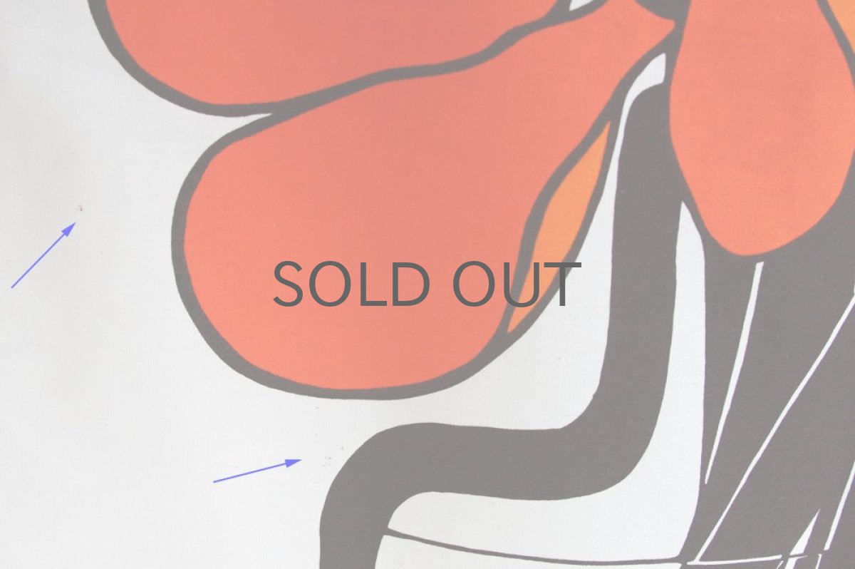 画像4: フィンランド製/ヴィンテージテキスタイル VALLILA1977年ポピー (4)