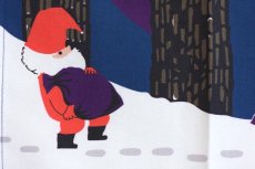 画像3: 北欧クリスマスタペストリー/Jerry　Roupe/ジェリー ロウプ／トムテ森のプレゼント/新品 (3)