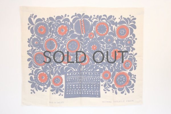 北欧雑貨／北欧ヴィンテージファブリック／ リネン／タペストリー