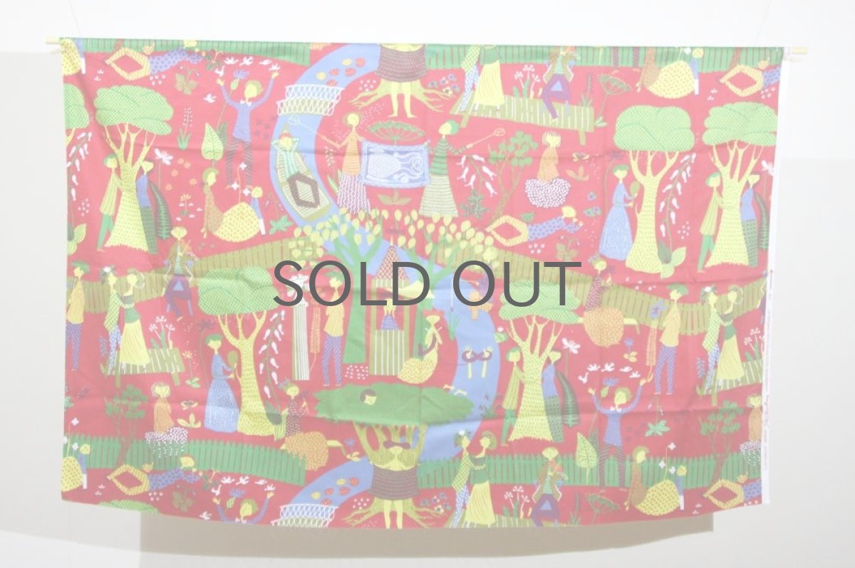 画像2: 北欧ファブリック/スウェーデン/Ljungbergs/LUSTGARDEN/最後の楽園/新品/100cm (2)