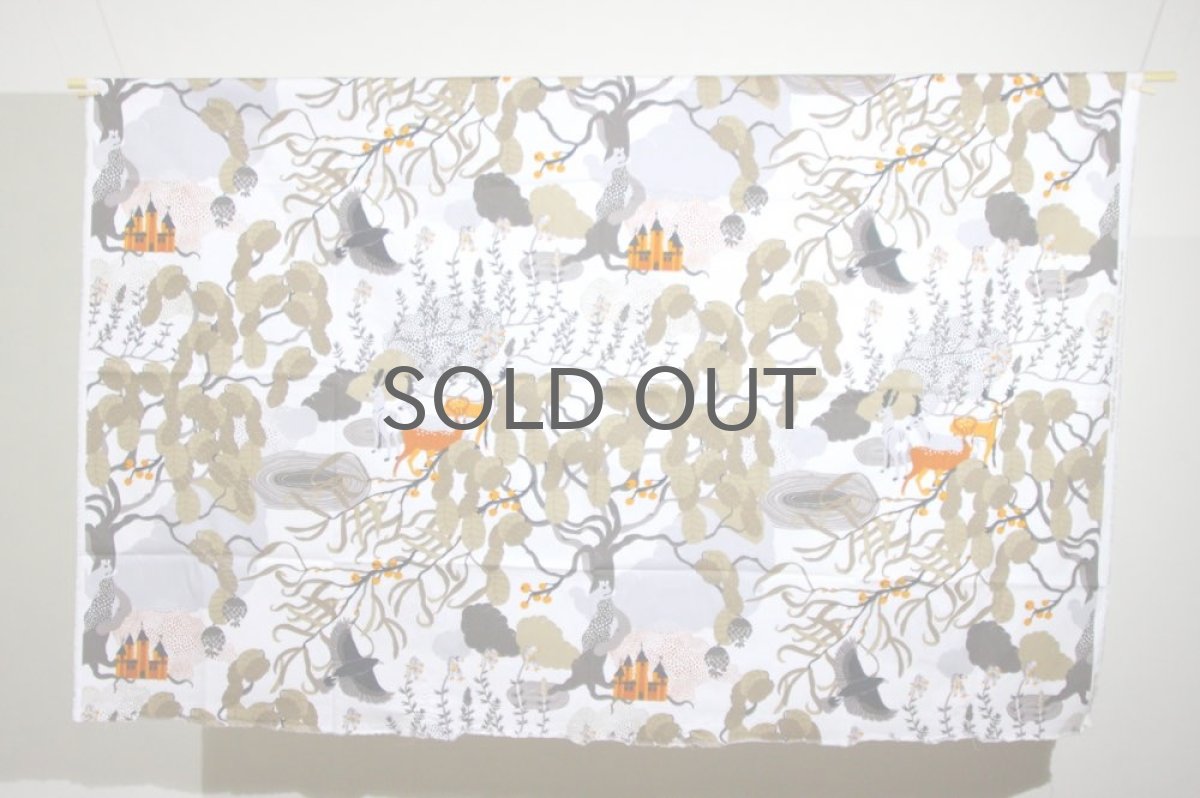 画像2: 北欧ヴィンテージファブリック スウェーデン ARVIDSSONS Mimers Brunファブリック (2)