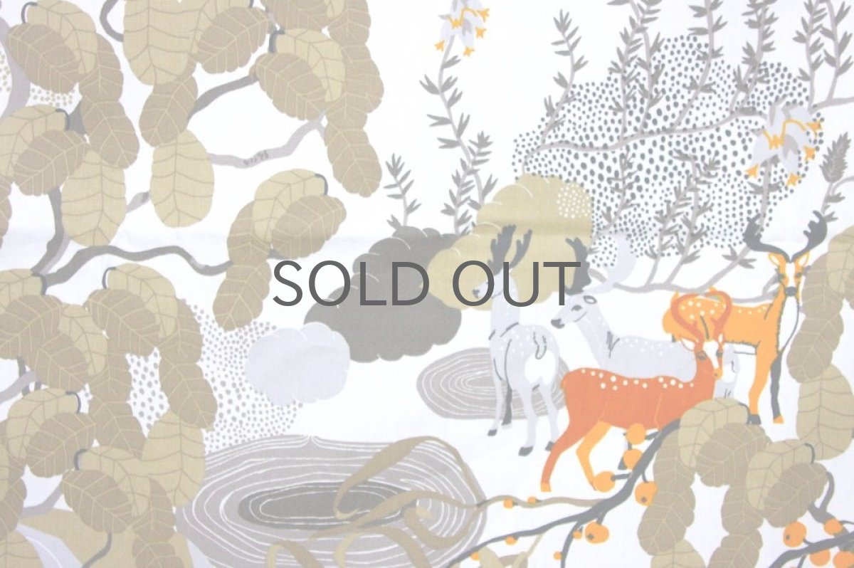 画像3: 北欧ヴィンテージファブリック スウェーデン ARVIDSSONS Mimers Brunファブリック (3)