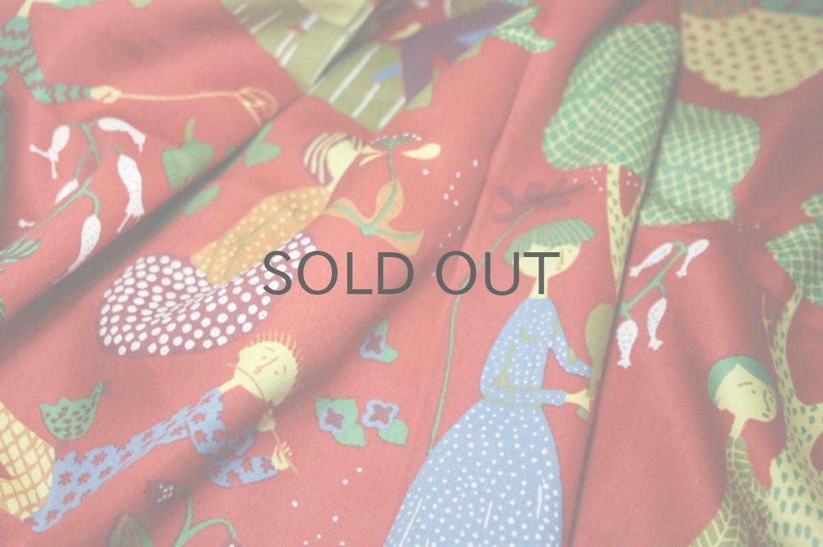 画像3: 北欧ファブリック/スウェーデン/Ljungbergs/LUSTGARDEN/最後の楽園/新品/100cm (3)