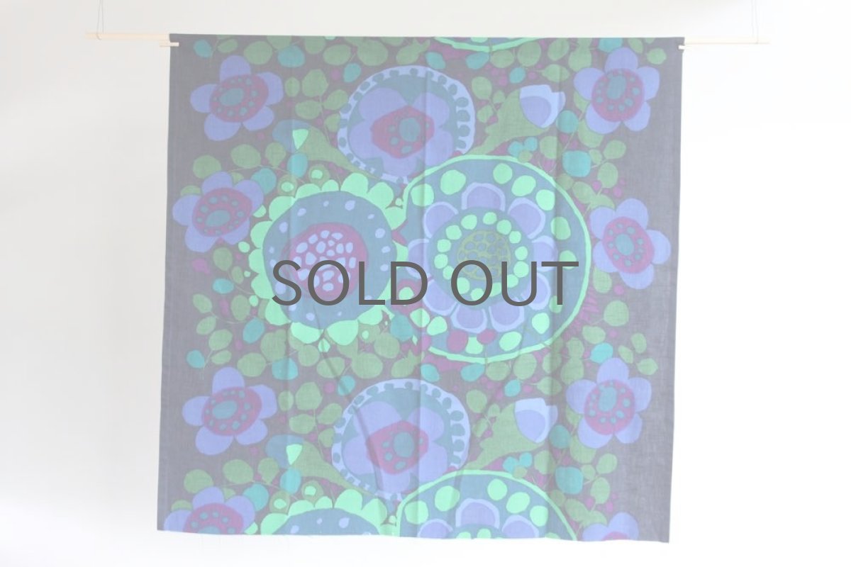 画像2: スウェーデン製/ヴィンテージファブリック/BORAS ボロス/ボラス社製 Ekerö Saini Salonen/グリーン (2)