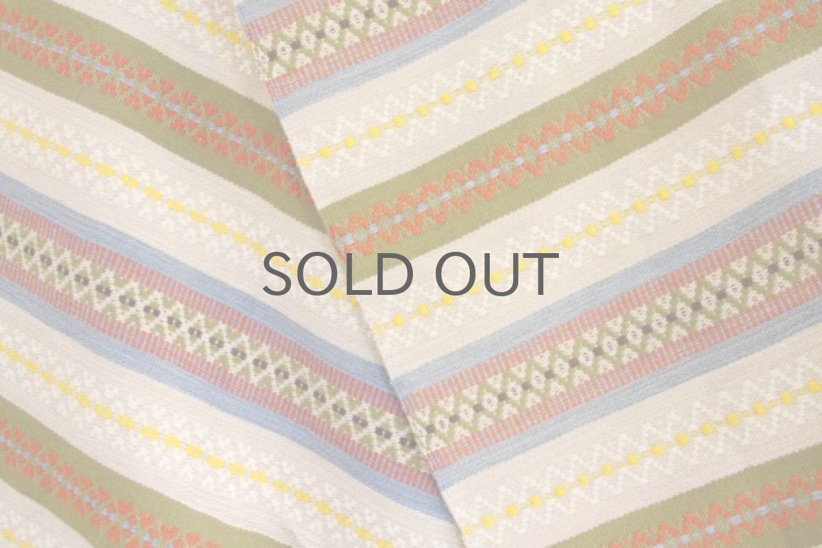 画像5: 北欧ビンテージ　スウェーデン製　ラグ　ブルーグリーン系 (5)