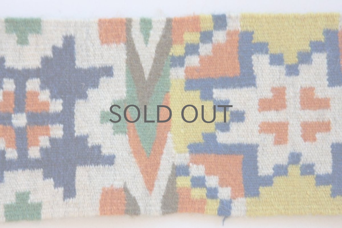 画像2: 北欧ビンテージ／スウェーデン／手織り物／雪結晶 (2)