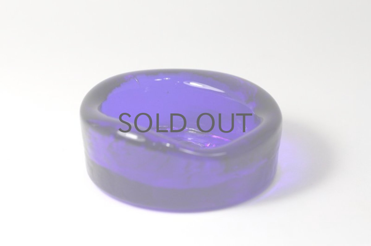 画像5: Erik Hoglund/エリックホグラン/ガラス/アッシュトレイ/ブルー/ネコ (5)