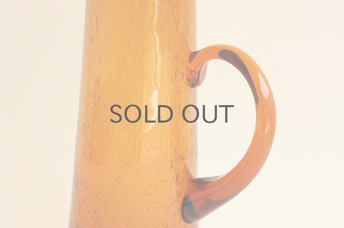 画像4: ErikHoglundエリックホグラン  気泡入り ピッチャー アンバー (4)