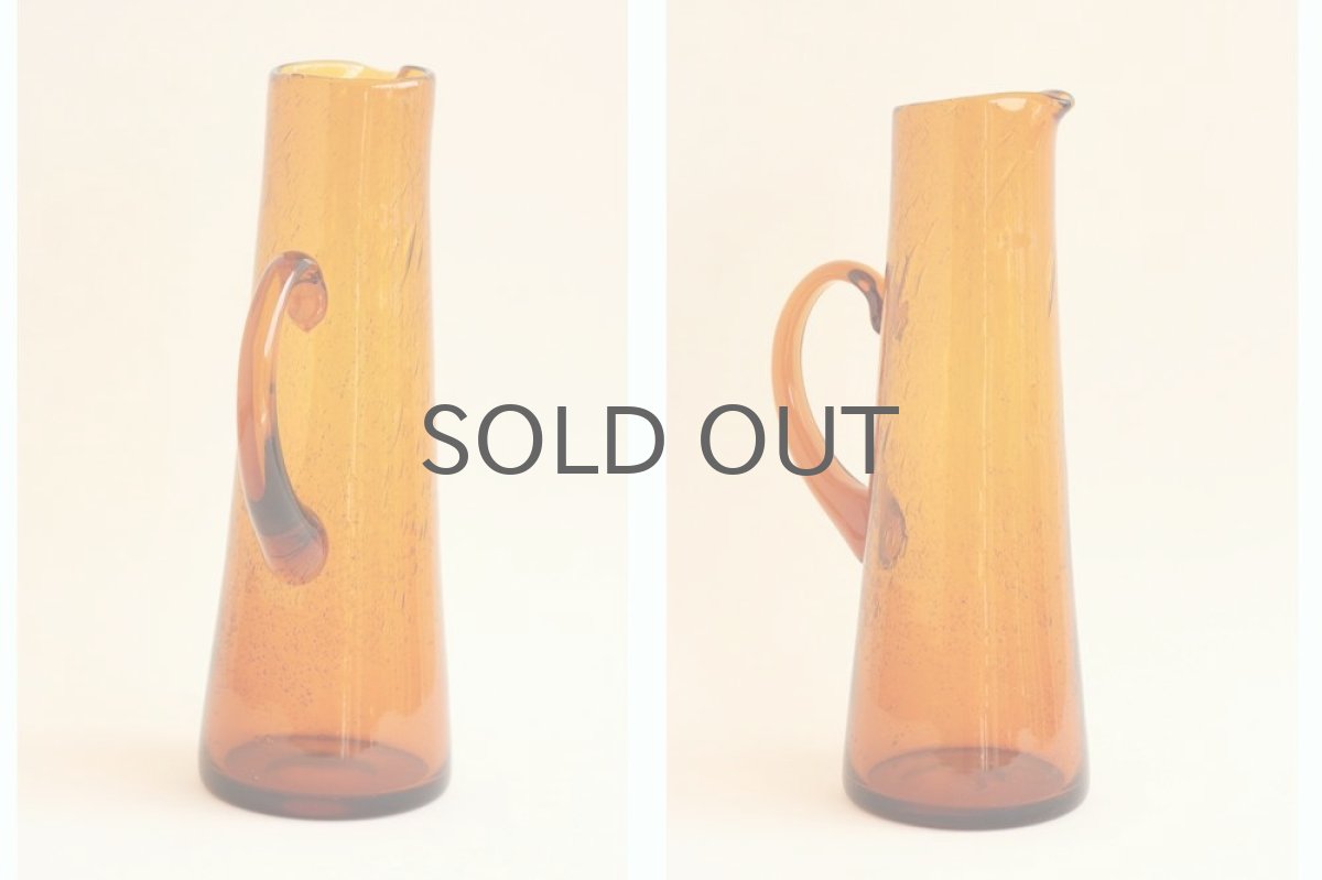 画像3: ErikHoglundエリックホグラン  気泡入り ピッチャー アンバー (3)