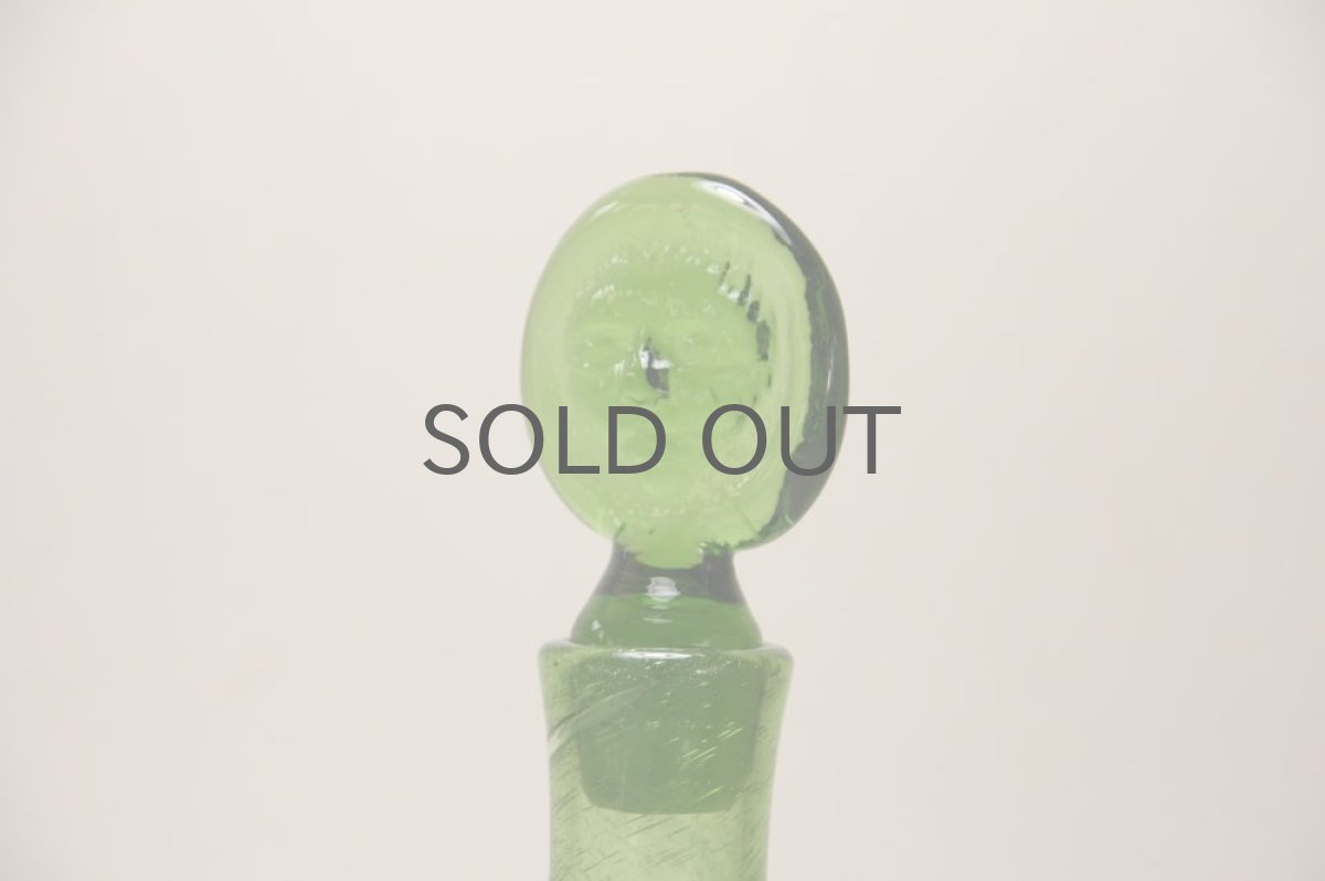 画像3: Erik Hoglundエリックホグラン  ガラス ひとがた デキャンタグリーン (3)