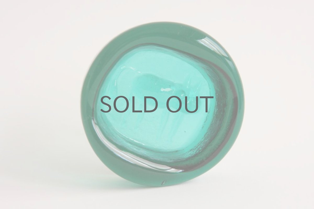 画像3: ErikHoglundエリックホグラン  ガラス ネコ アシュトレイ グリーン (3)