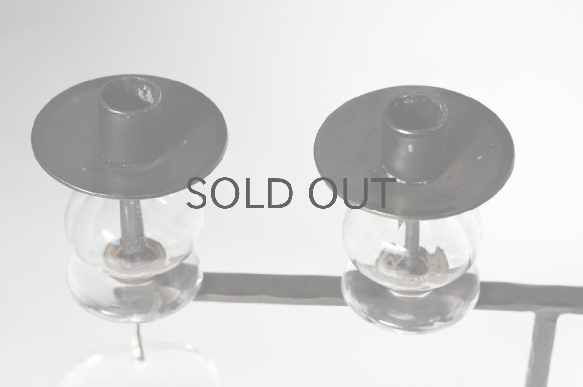画像3: Erik Hoglundエリックホグラン BODA社製 ガラスキャンドスタンド クリア4連 (3)