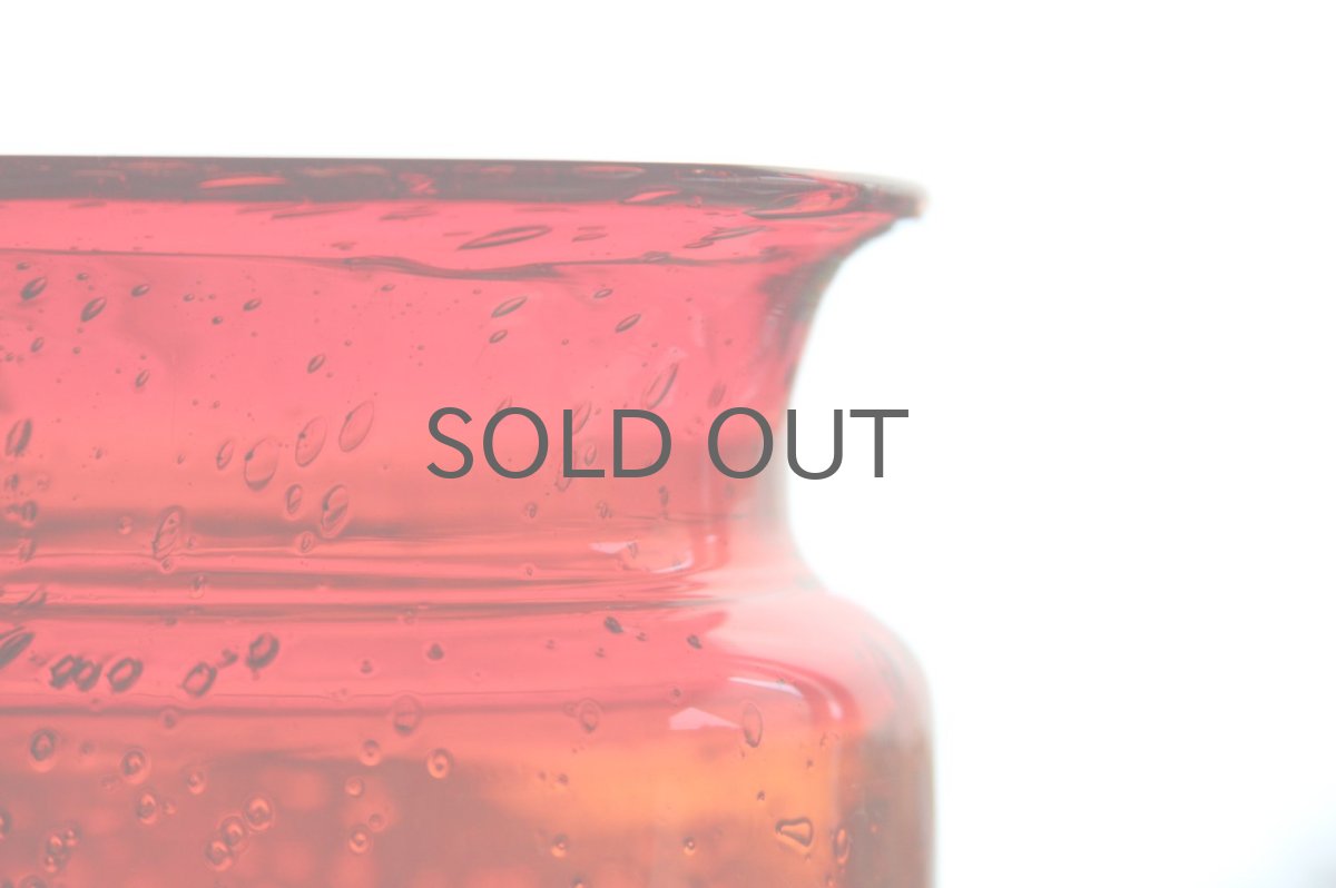 画像2: ErikHoglundエリックホグラン 気泡入り ボトル レッド (2)