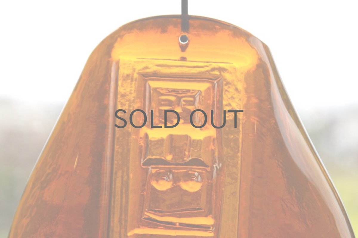 画像5: Erik Hoglundエリックホグラン/ BODA社製/ガラスオブジェ/アンバーアイアンフレーム (5)