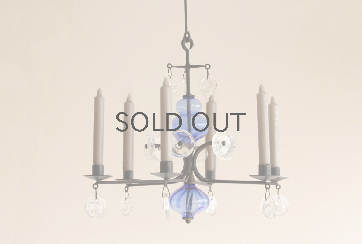 画像2: Erik Hoglundエリックホグラン BODA社製 ガラスキャンドル シャンデリア Lサイズ (2)