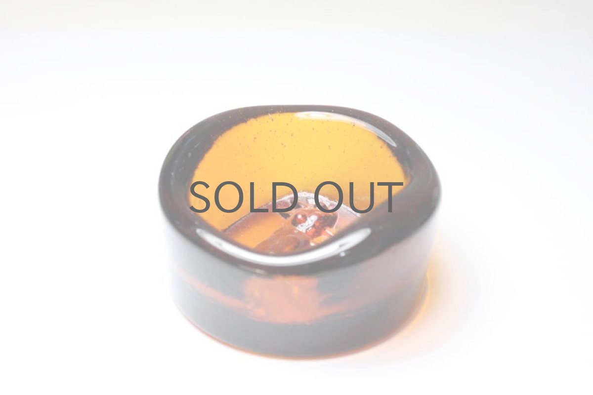 画像3: Erik Hoglund/エリックホグラン /ガラス/ネコのアッシュトレイ/アンバー (3)