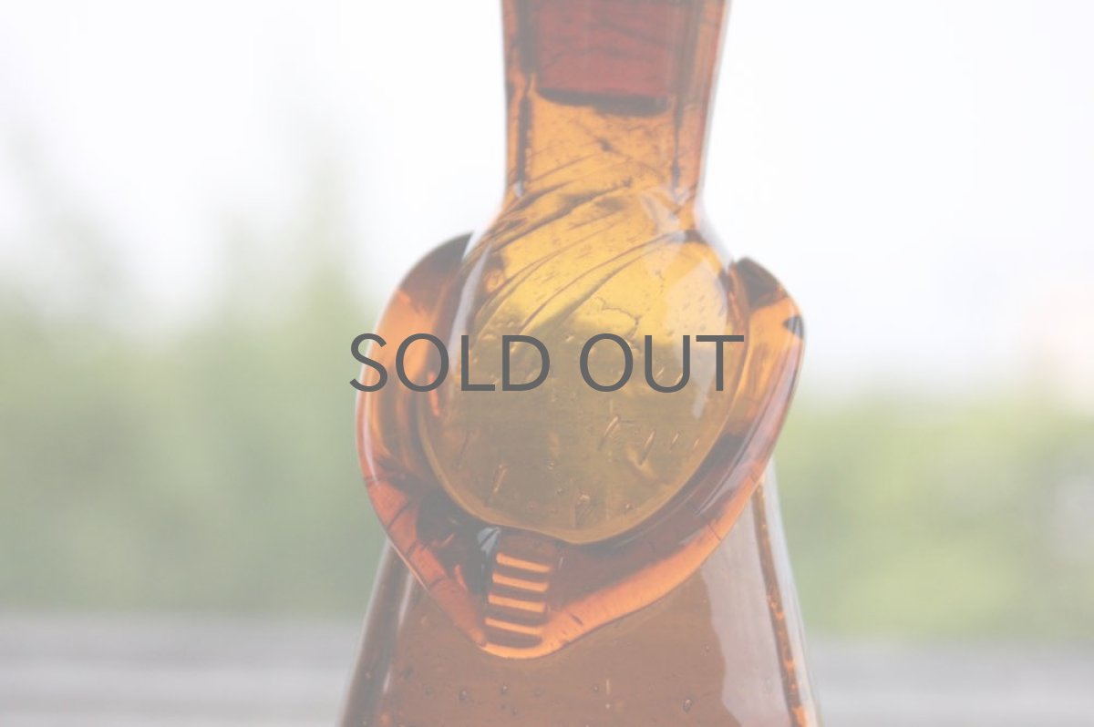 画像5: Erik Hoglundエリックホグラン  ガラス ひとがた デキャンタ アンバー (5)