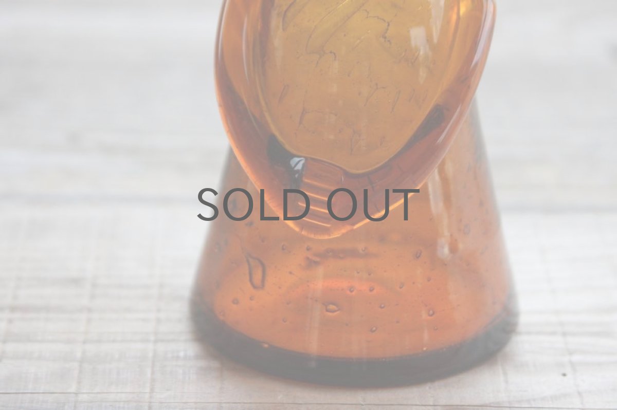 画像6: Erik Hoglundエリックホグラン  ガラス ひとがた デキャンタ アンバー (6)