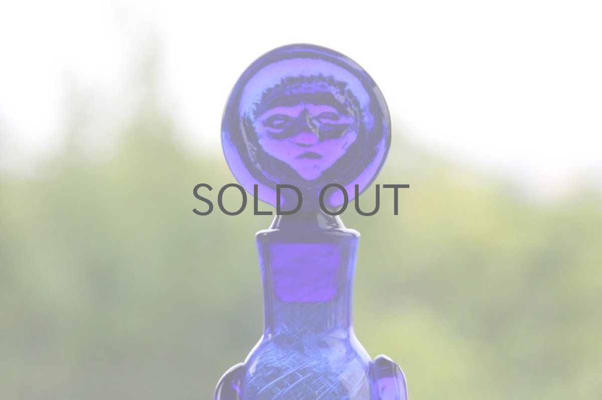 画像2: Erik Hoglundエリックホグラン  ガラス ひとがた デキャンタ ブルー (2)