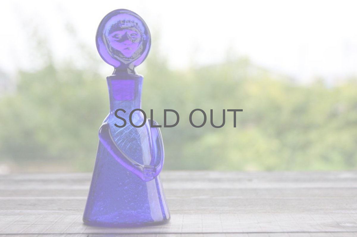 画像3: Erik Hoglundエリックホグラン  ガラス ひとがた デキャンタ ブルー (3)