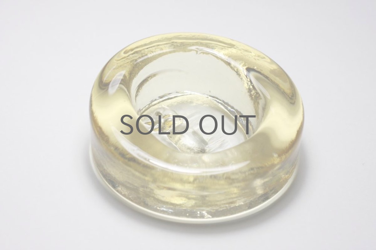 画像4: Erik Hoglund/エリックホグラン /ガラス/ネコのアッシュトレイ/貴重ライトアンバー (4)