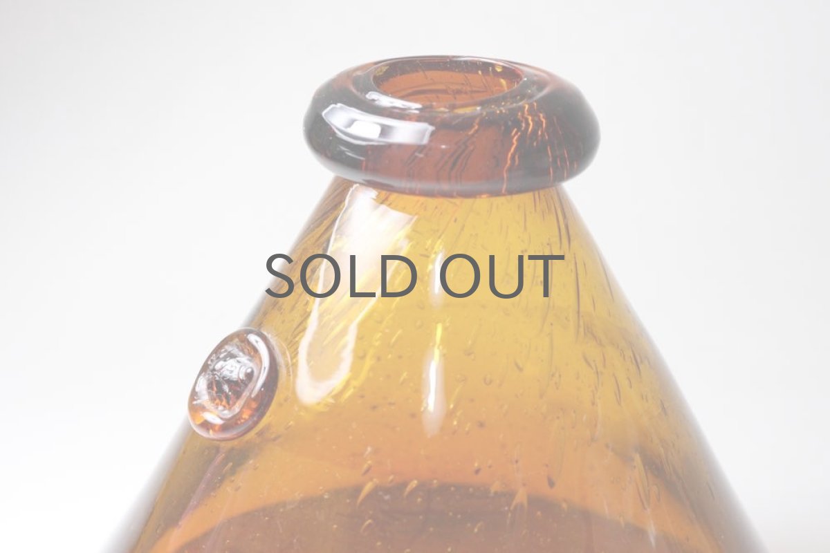画像5: Erik Hoglund/エリックホグラン/気泡入り/アンバーボトル (5)