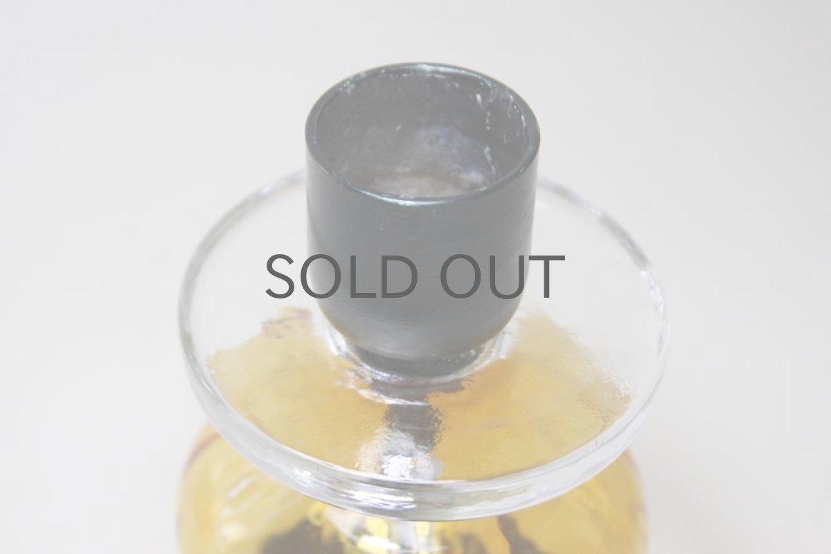 画像2: Erik Hoglundエリックホグラン BODA社製　ガラスキャンドルホルダー　アンバー LサイズNo.2 (2)