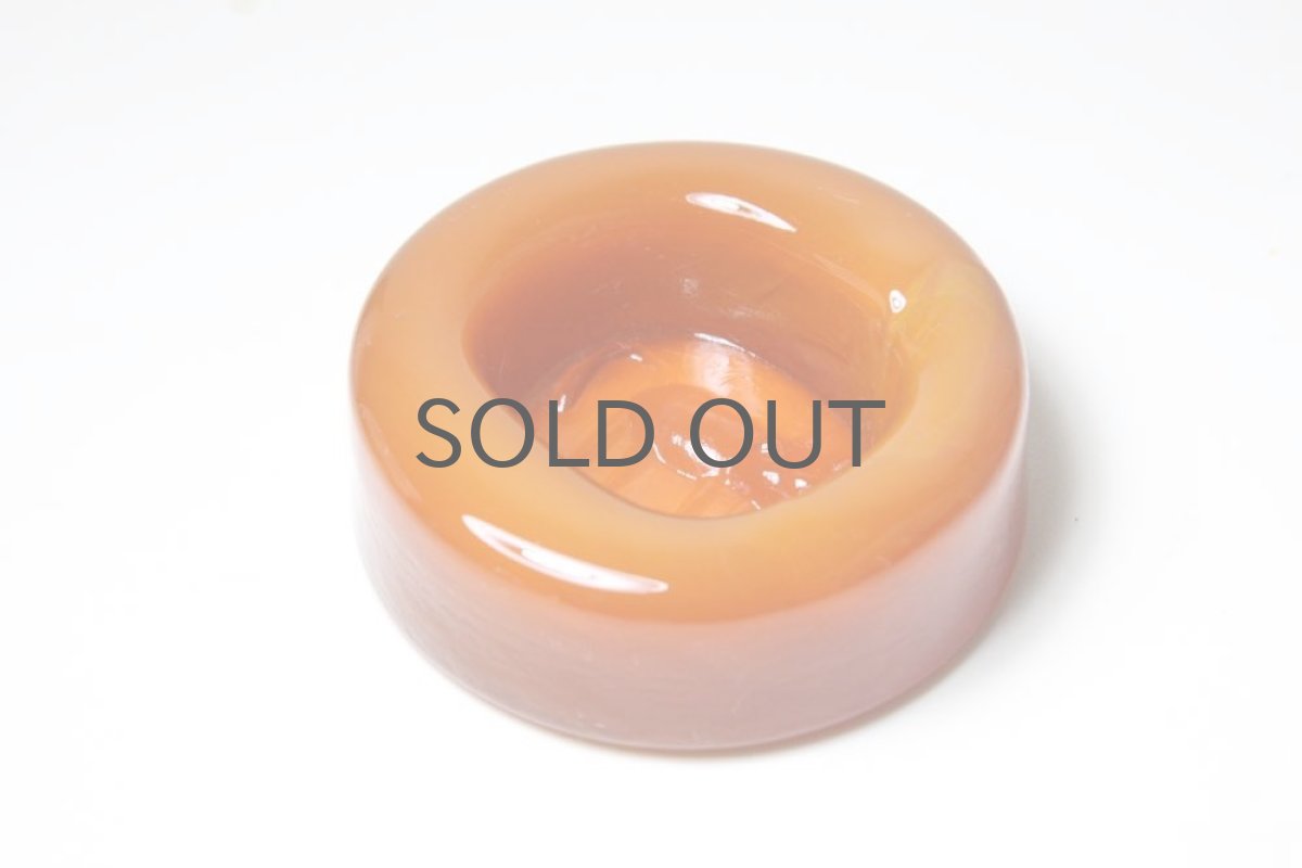 画像3: Erik Hoglund/エリックホグラン/ガラス/ネコのアッシュトレイ/Mサイズ オレンジ (3)